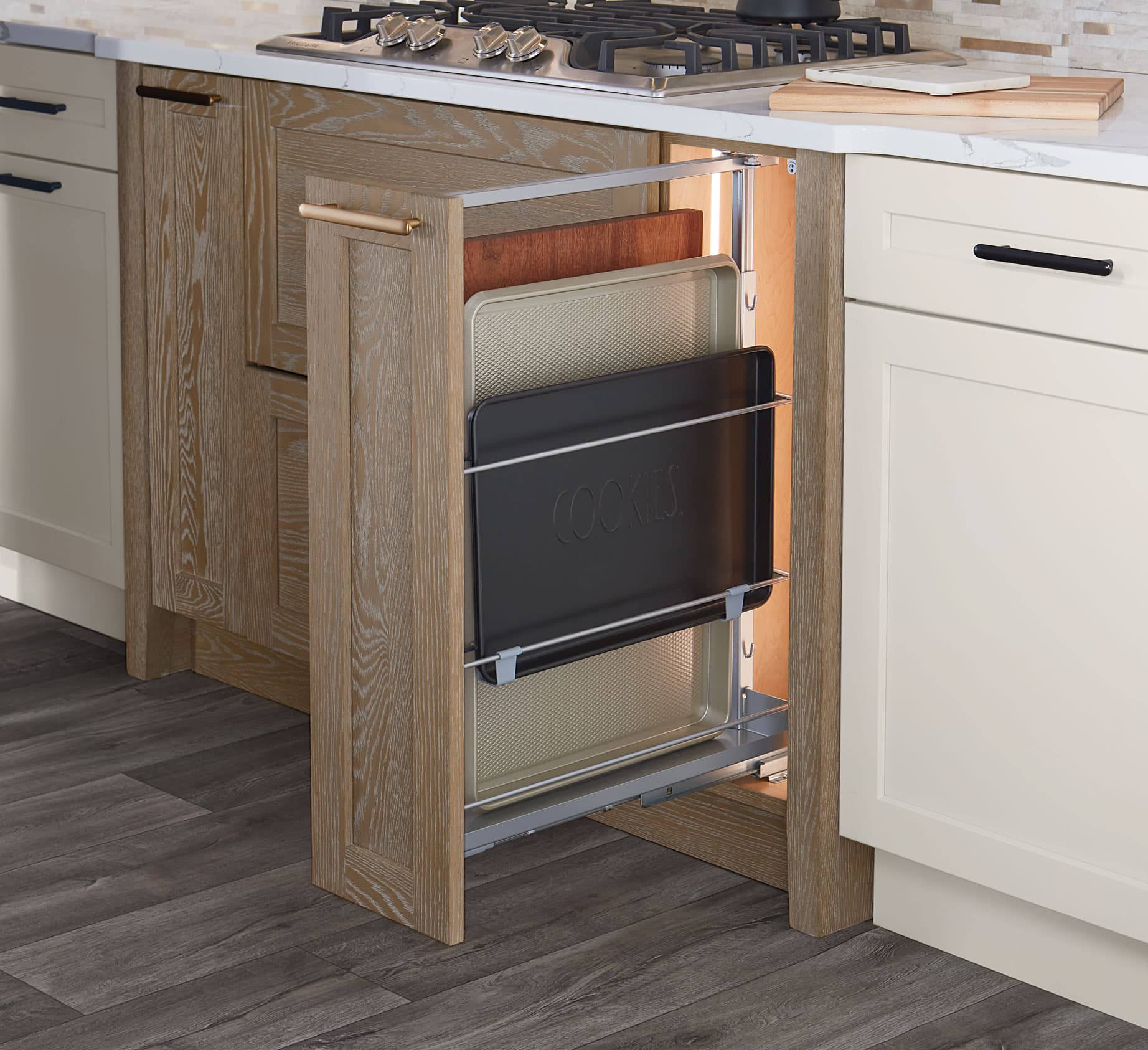 Baker’s Tray Organizer Set cabinet storage solution